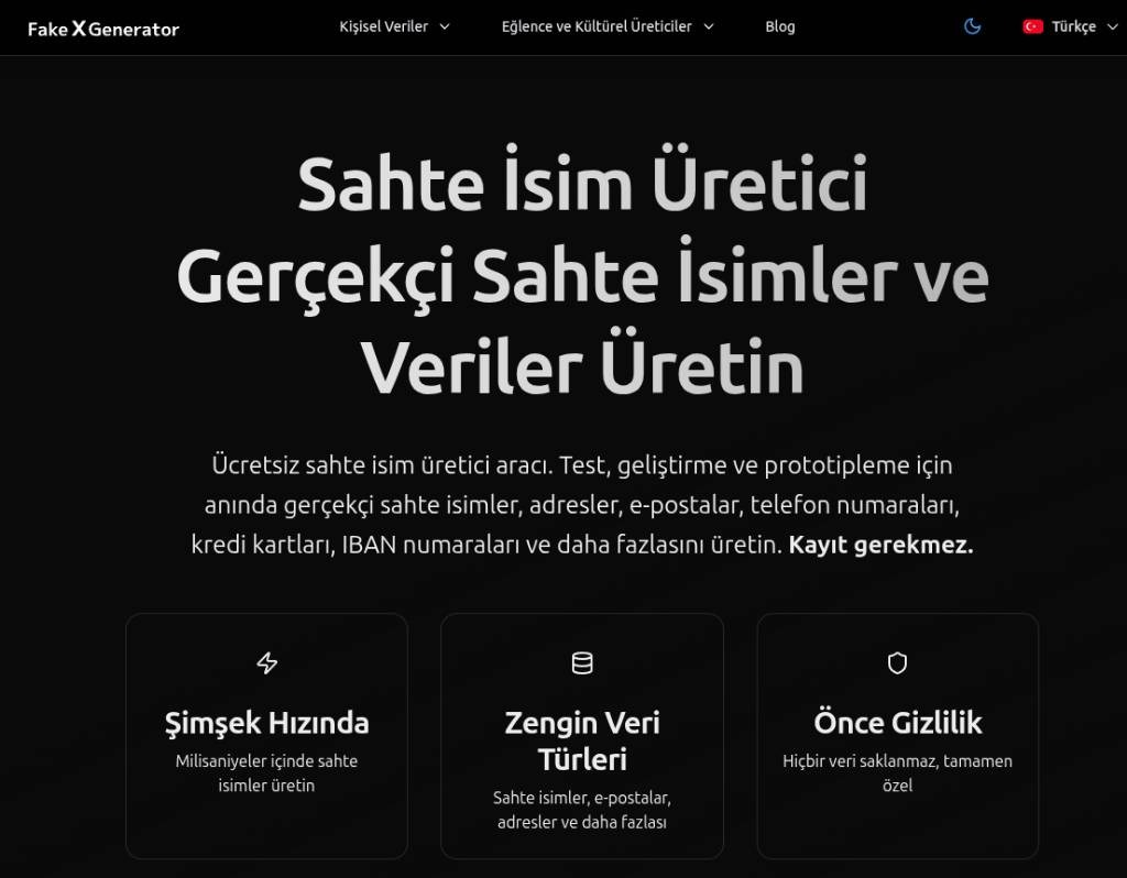 FakeXGenerator Screenshot